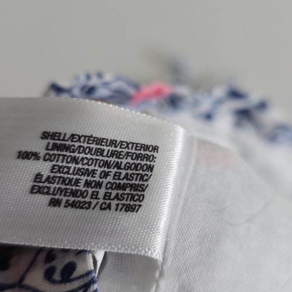 Old Navy Girls Romper Jumpsuit Size 5 (XS) Pink Blue Sleveless Tie Shoulder - Picture 9 of 9